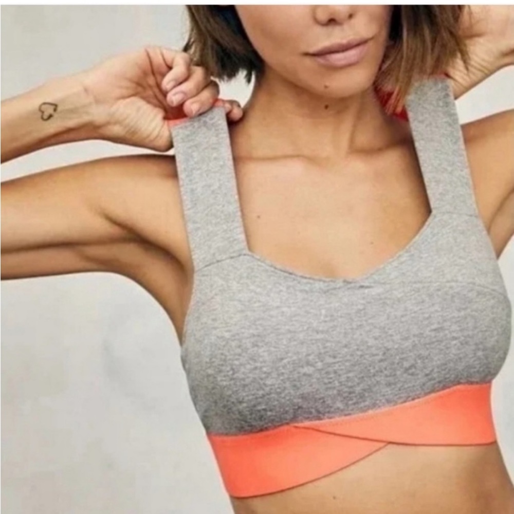 NWT Free People Just Breathe Color Block bra